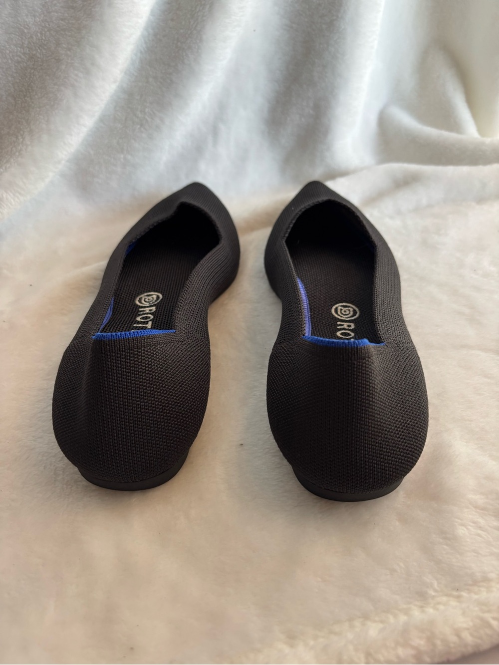 Rothy's Pointed Toe Black Ballet Flats 9.5 - Picture 4 of 9